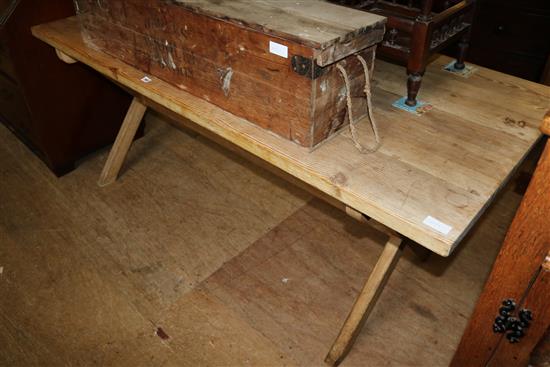 Long pine refectory table (it was one of the first Habitat tables!)